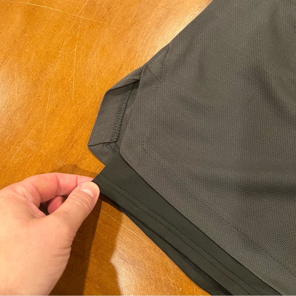 Surenow Men’s 2 in 1 Running Shorts Quick Dry with Liner XXL Dark Gray Workout - Picture 8 of 16